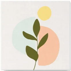 Mini peinture au numéro : Plante 3 - toile tendue sur chassis - Figured'Art