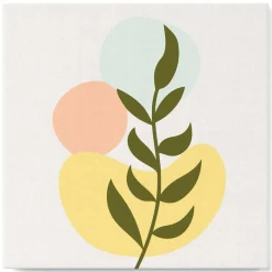 Mini peinture au numéro : Plante - toile tendue sur chassis - Figured'Art