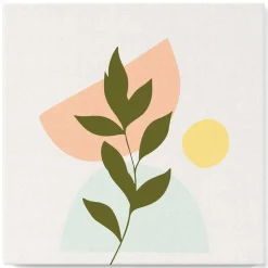 Mini peinture au numéro : Plante 4 - toile tendue sur chassis - Figured'Art