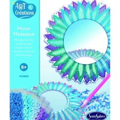 Miroir Mosaïque : Plumes à Diamanter - Sentosphère