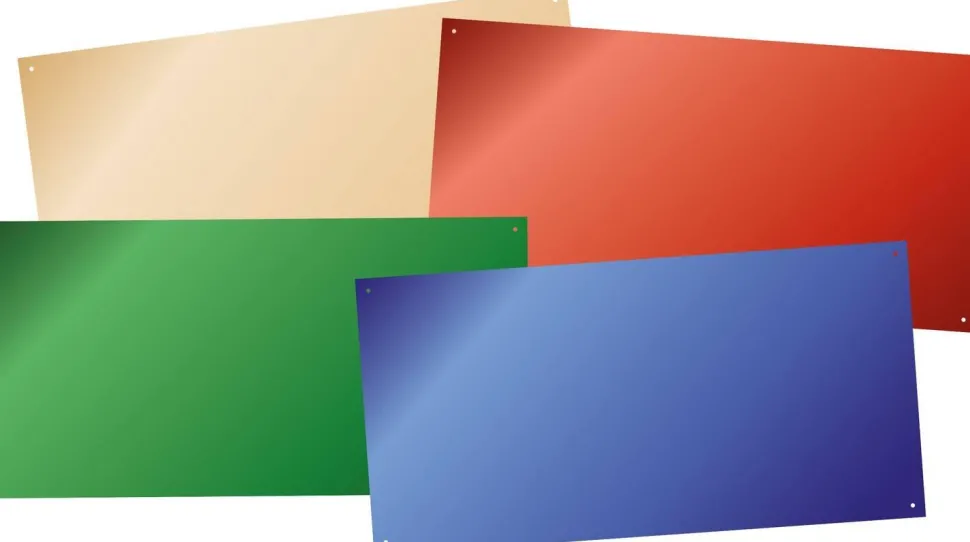 Miroirs plats colorés 40x80 cm Set de 4 pièces - Eduplay