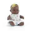 ML Poupées: POUPÉE BÉBÉ FILLE AFRICAINE HABILLÉES 21cm - Miniland