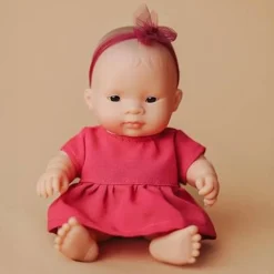 ML Poupées: POUPÉE BÉBÉ FILLE AZIATIQUE HABILLÉES 21cm - Miniland