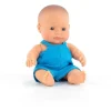 ML Poupées: POUPÉE BÉBÉ GARCON EUROPEEN HABILLÉES 21cm - Miniland