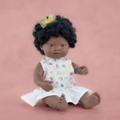 ML Poupées: POUPÉE FILLE AFRICAINE HABILLÉES 38 cm - Miniland
