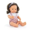 ML Poupées: POUPÉE FILLE EUROPÉENNE CHEVEUX BRUNS HABILLÉES 38 cm - Miniland