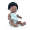 ML Poupées: POUPÉE GARCON AFRICAIN HABILLÉES 38 cm - Miniland