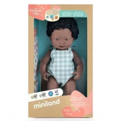 ML Poupées: POUPÉE GARCON AFRICAIN HABILLÉES 38 cm - Miniland