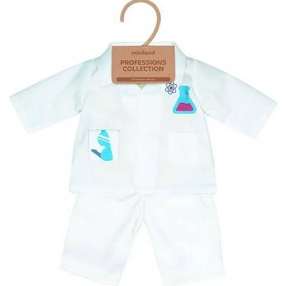 ML Poupées: SET de VÊTEMENTS MÉTIERS Scientifique 38cm - Miniland