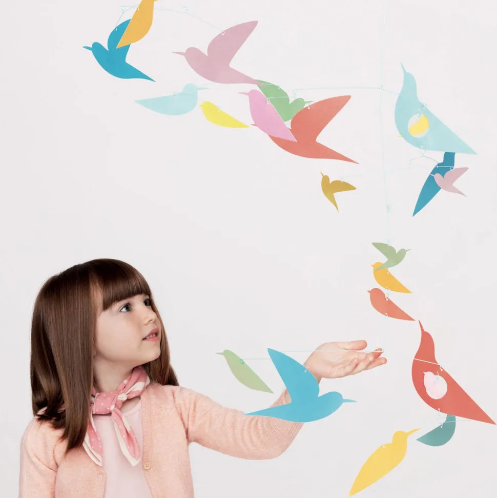 MOBILES - LITTLE BIG ROOM : Oiseaux multicolores - Djeco