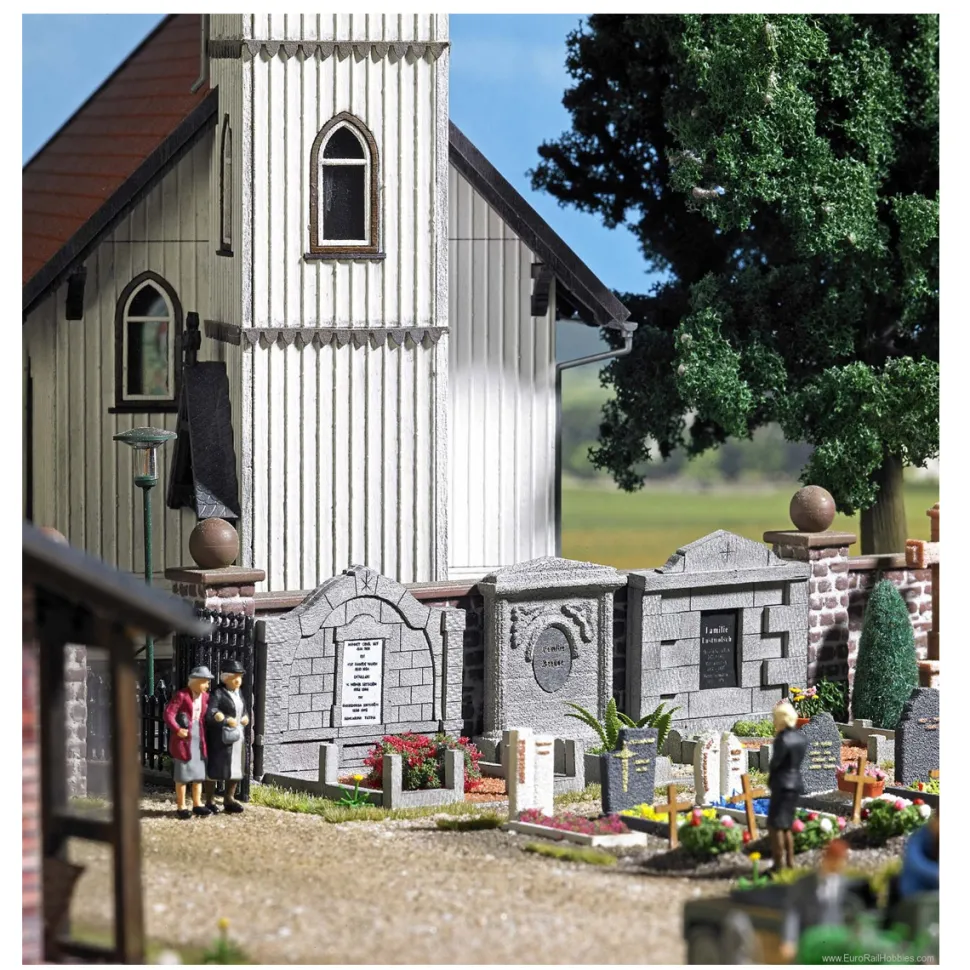 Modélisme : Accessoires de décor - Caveau de famille - Busch