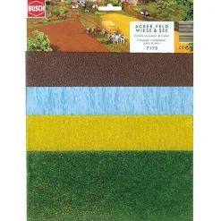 Modélisme : Accessoires de décor : Assortiment pré, champ, lac - Busch