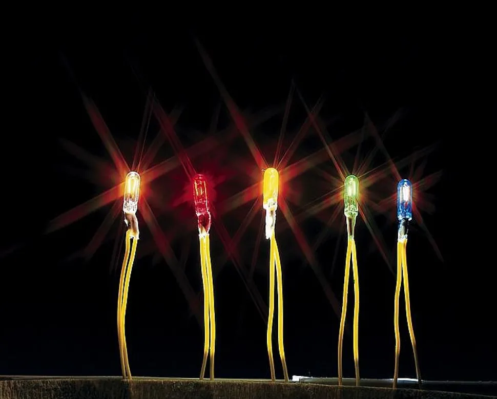 Modélisme : Eclairage : Mini ampoule bleue - Faller