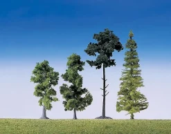 Modélisme : Végétation : Assortiment de 15 arbres de forêt - Faller