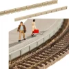 Modélisme ferroviaire HO : Rebords flexibles pour quais - Faller