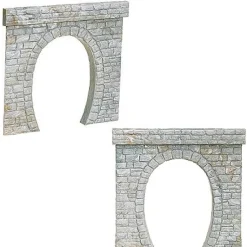 Modélisme HO : 2 entrées de tunnel voie unique - Faller