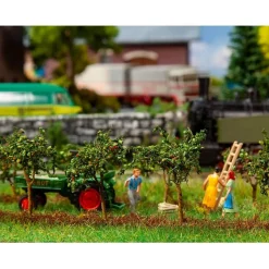 Modélisme HO : 10 petits pommiers avec fruits - Faller