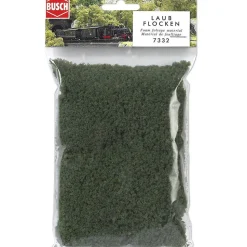 Modélisme HO : Accessoires de décor : Flocage feuillage vert moyen - Busch