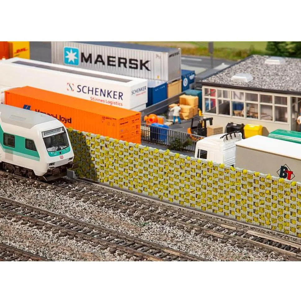 Modélisme HO : Accessoires de décor : Mur anti-bruit - Faller