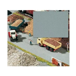 Modélisme HO : Accessoires de décor : feuille place pavée - Busch