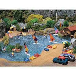 Modélisme HO : Accessoires de décor : Bateaux et planches à voile - Faller