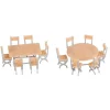 Modélisme HO : Accessoires de décor : 2 Tables et 12 chaises - Faller