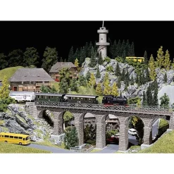 Modélisme HO : Courbe supérieure de viaduc - Faller