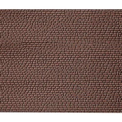 Modélisme HO : Dalle décorative : Grès rouge - Faller