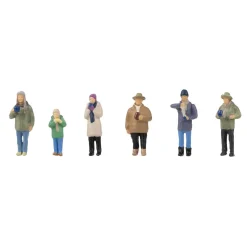 Modélisme HO : Figurines : Au stand de vin chaud - Faller