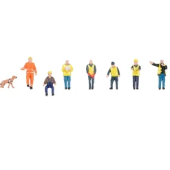 Modélisme HO : Figurines : Au port à conteneurs - Faller