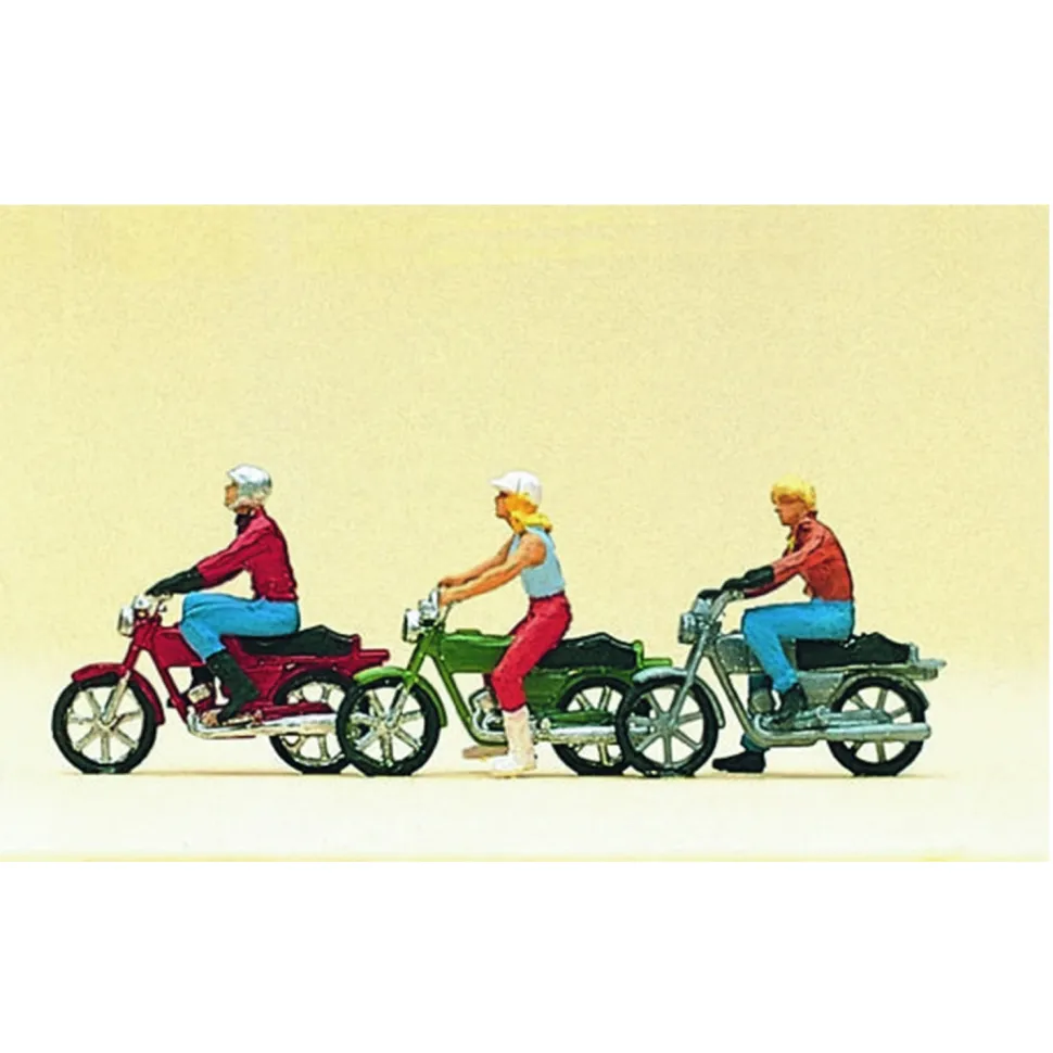 Modélisme HO : Figurines : Motocyclistes - Preiser