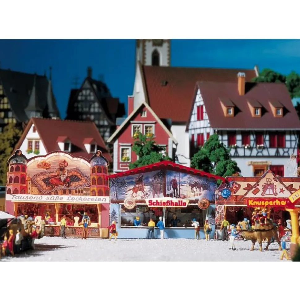 Modélisme HO : Fête foraine : Stands de foire - Faller