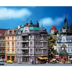 Modélisme HO : Immeuble urbain d'extrémité 88 rue Goethe - Faller