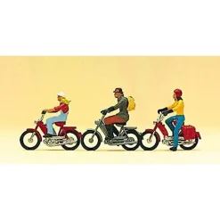 Modélisme HO Figurines : Motocyclistes - Preiser