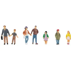 Modélisme HO figurines : Parents avec enfants - Faller