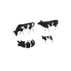 Modélisme HO Figurines : Vaches noires et blanches (30 figurines) - Preiser