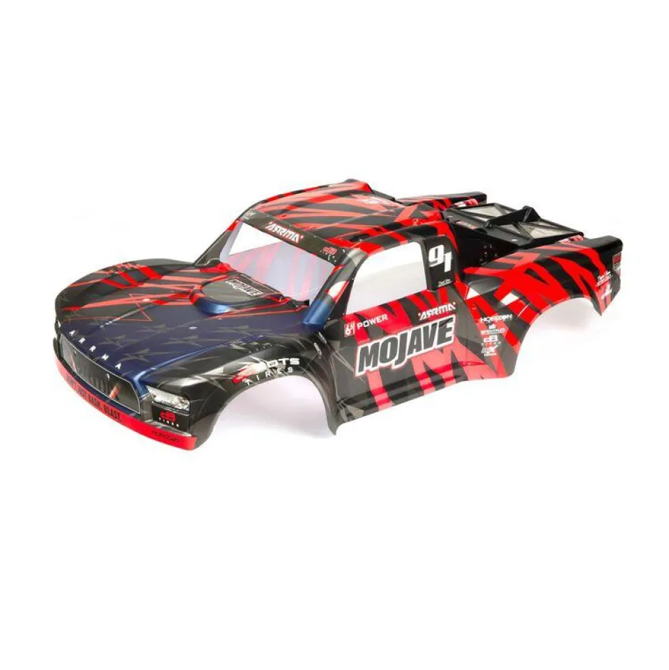 MOJAVE 6S BLX Finished Body (Black/Red) - ARRma