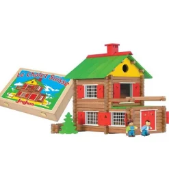 Mon chalet en bois 175 pièces : Coffret en bois - JeuJura