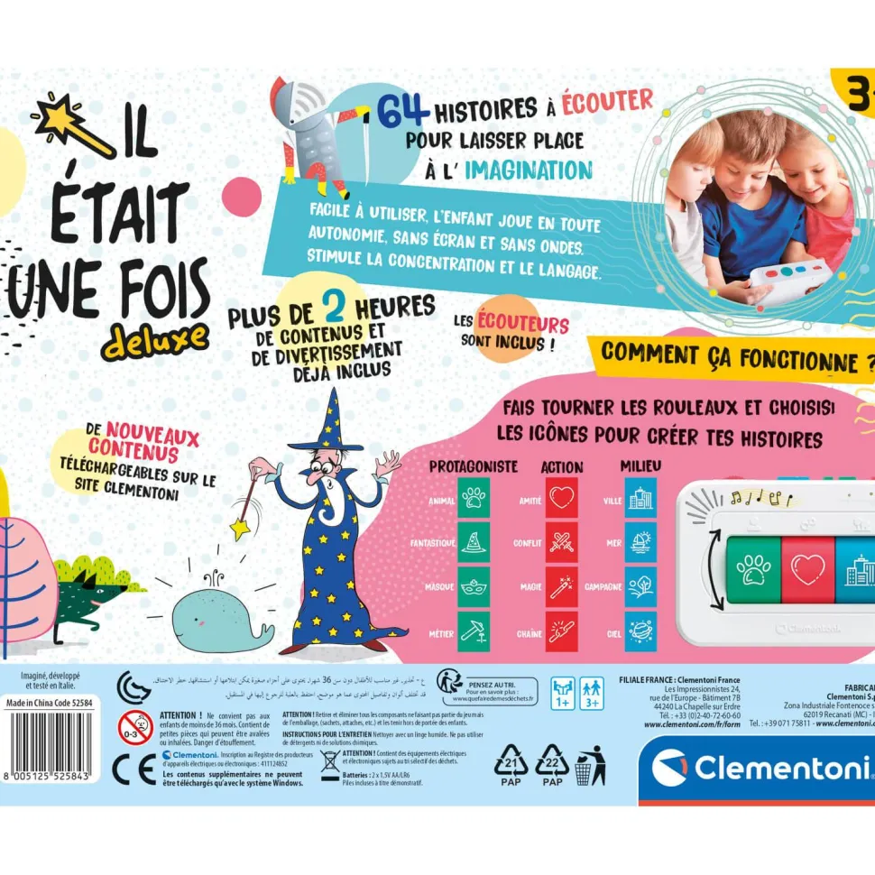 Mon conteur d'histoires Il était une fois + écouteurs - Clementoni