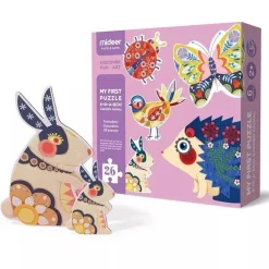 Mon 1er puzzle : Animaux du jardin - Mideer