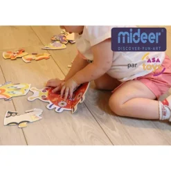 Mon 1er puzzle : Animaux du jardin - Mideer
