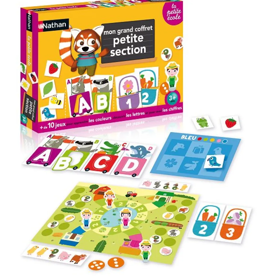 Mon grand coffret petite section : La petite école - Nathan