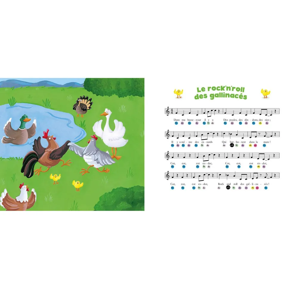 MON LIVRE PIANO - MES PREMIÈRES COMPTINES À JOUER AU PIANO - P'TIT LOUP - Editions Auzou