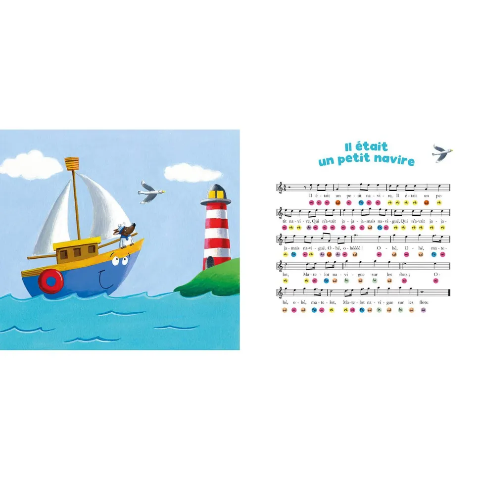 MON LIVRE PIANO - MES PREMIÈRES COMPTINES À JOUER AU PIANO - P'TIT LOUP - Editions Auzou