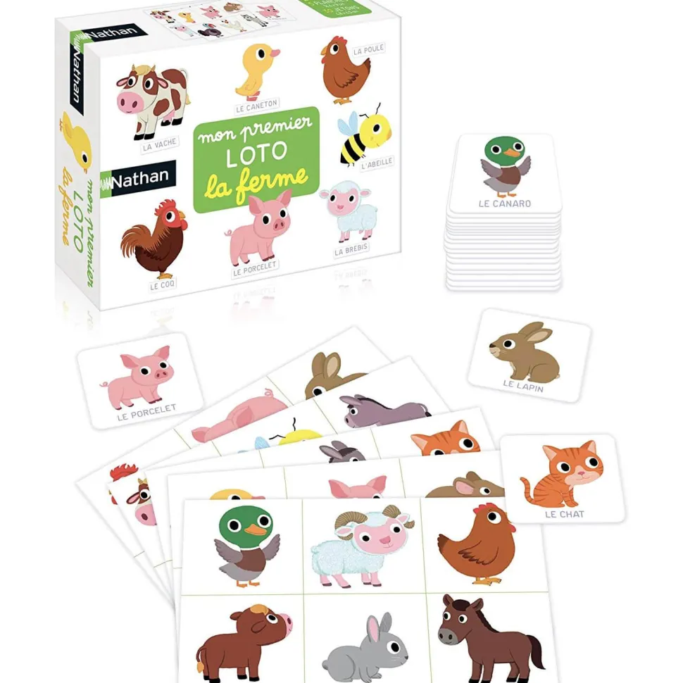 Mon premier loto : A la ferme - Nathan