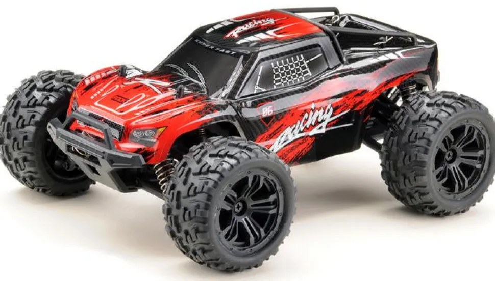 Monster Truck Racing 4WD 1/14 RTR noir/rouge - Absima