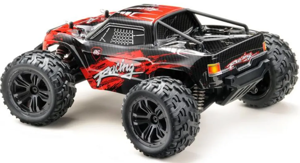 Monster Truck Racing 4WD 1/14 RTR noir/rouge - Absima