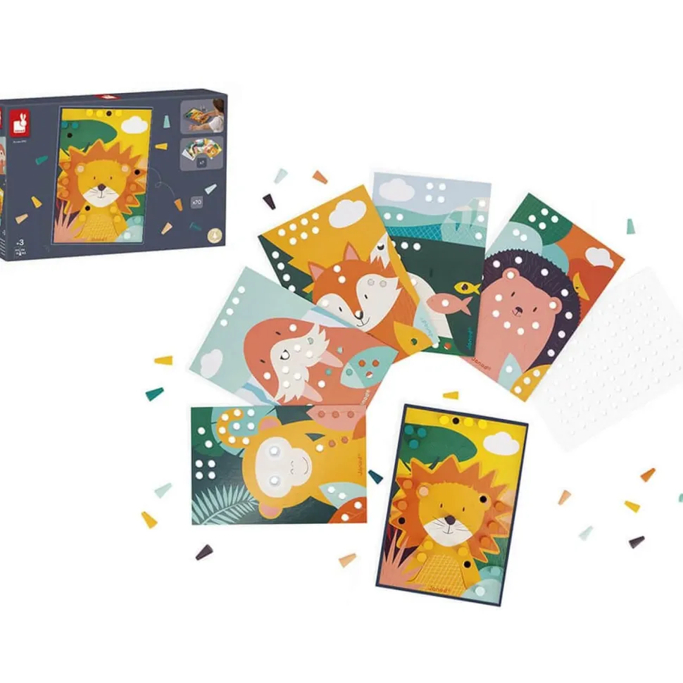 Mosaïque en bois : animaux - Janod