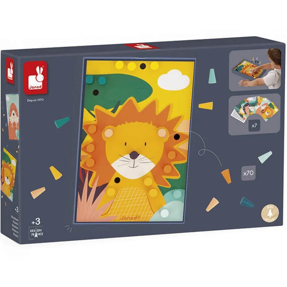 Mosaïque en bois : animaux - Janod