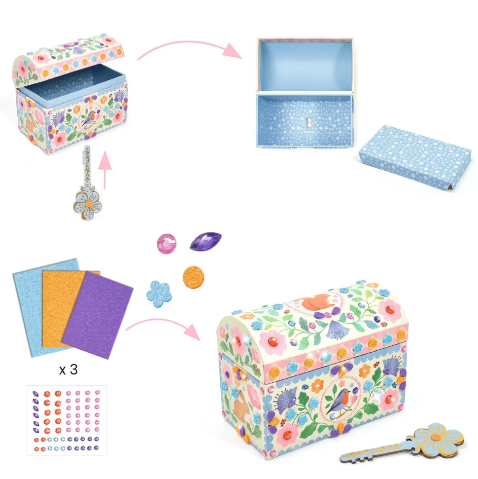 MOSAÏQUES & STICKERS DO IT YOURSELF : Précieux trésors - Djeco